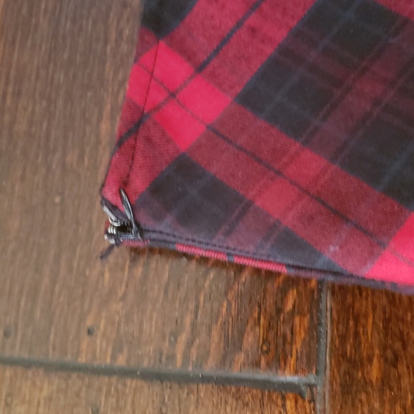 Chou Yatou Red Plaid Skirt With Black Eyelet Trim Size XXL - Picture 5 of 16